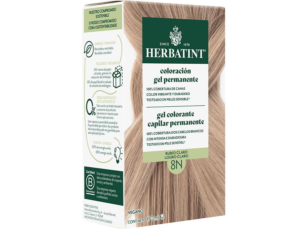 COLORA&Ccedil;&Atilde;O HERBATINT LOURO CLARO N8 150ML
