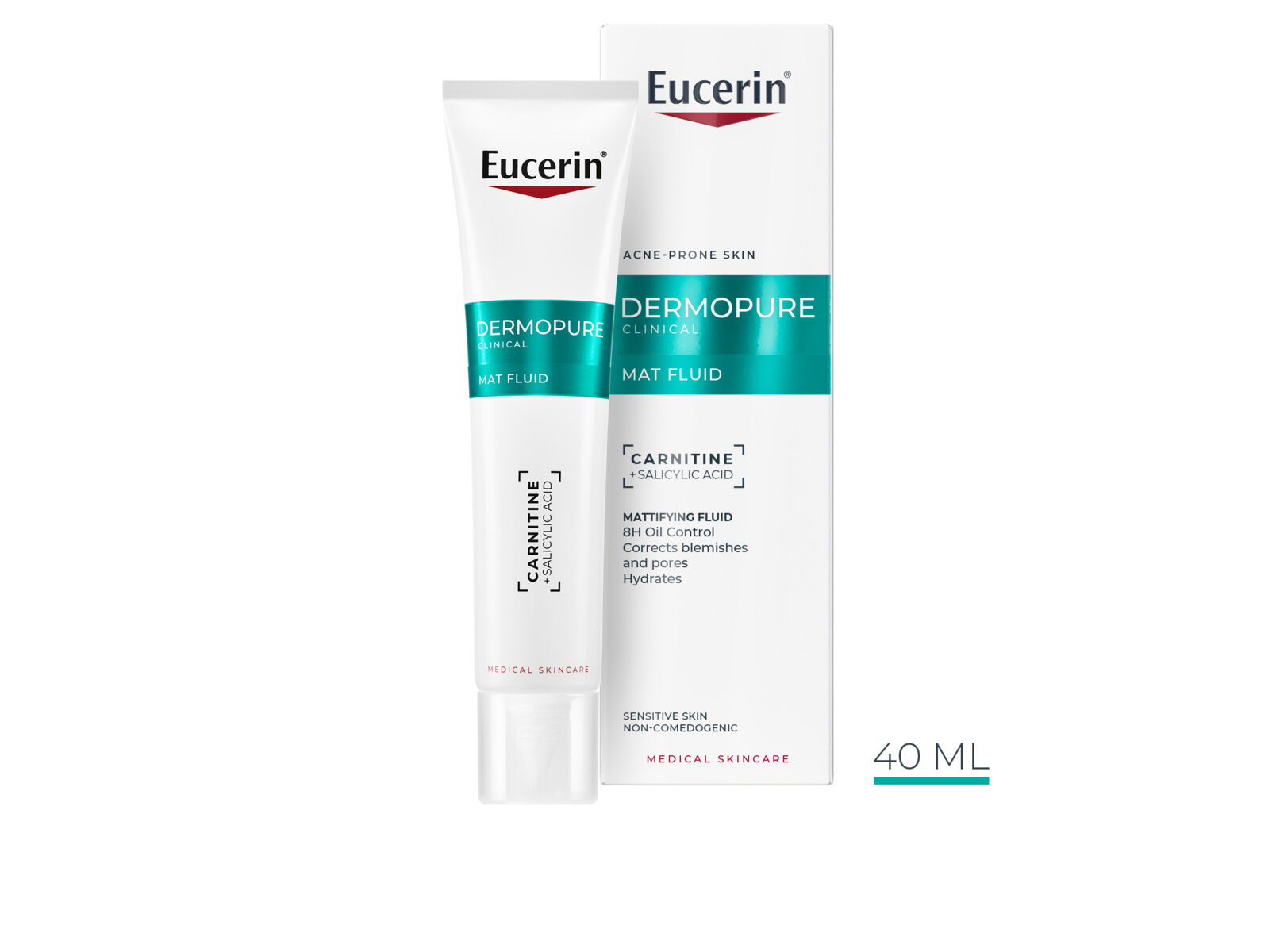 FLU&Iacute;DO EUCERIN DERMOPURE MATIFICANTE 40 ML image number 0