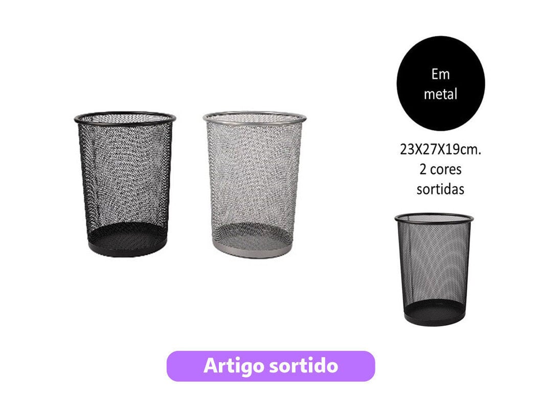 CESTO PAP&Eacute;IS METAL CORES SORTIDAS