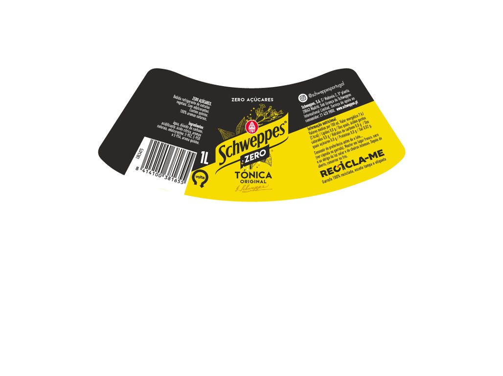 &Aacute;GUA T&Oacute;NICA SCHWEPPES ZERO 1L (SDR) image number 1