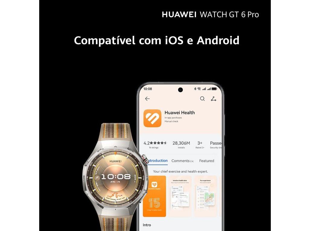 SMARTWATCH HUAWEI GT6 PRO BLACK 46MM image number 7