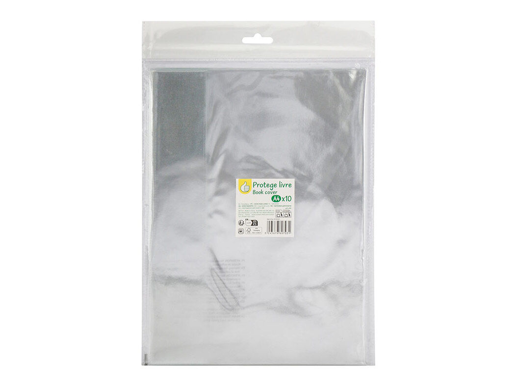 PROTEGE CADERNOS A4 POLEGAR TRANSPARENTE 80 MICRONS 10 UNIDADES