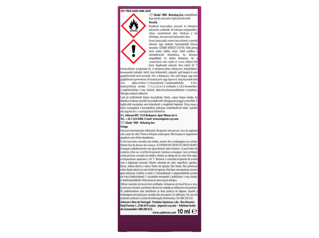 AMBIENTADOR GLADE ONE SPRAY RELAX ZEN APA 1UN image number 1