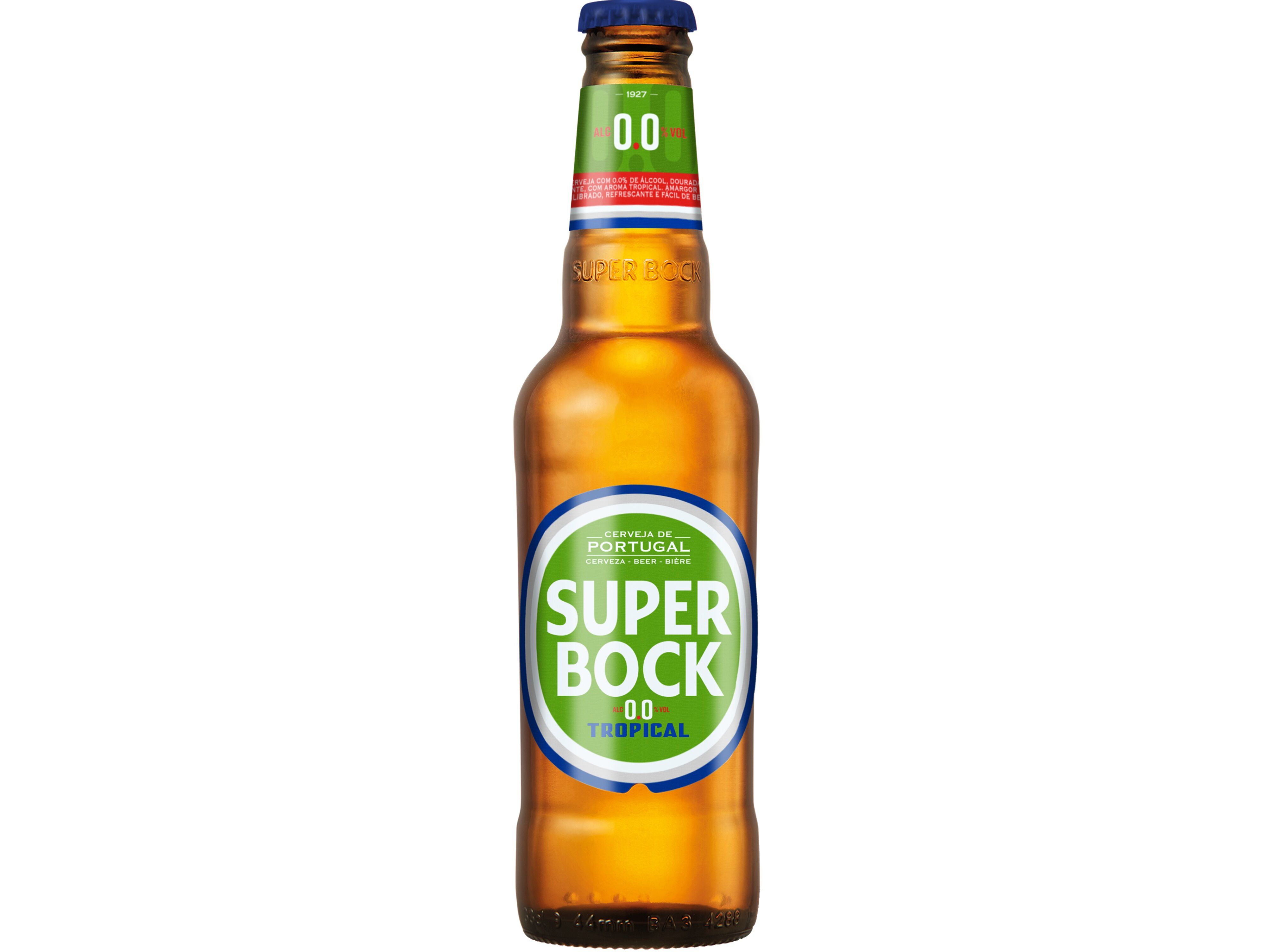 CERVEJA SEM ALCOOL SUPER BOCK 0.0% TROPICAL TP 0.33L