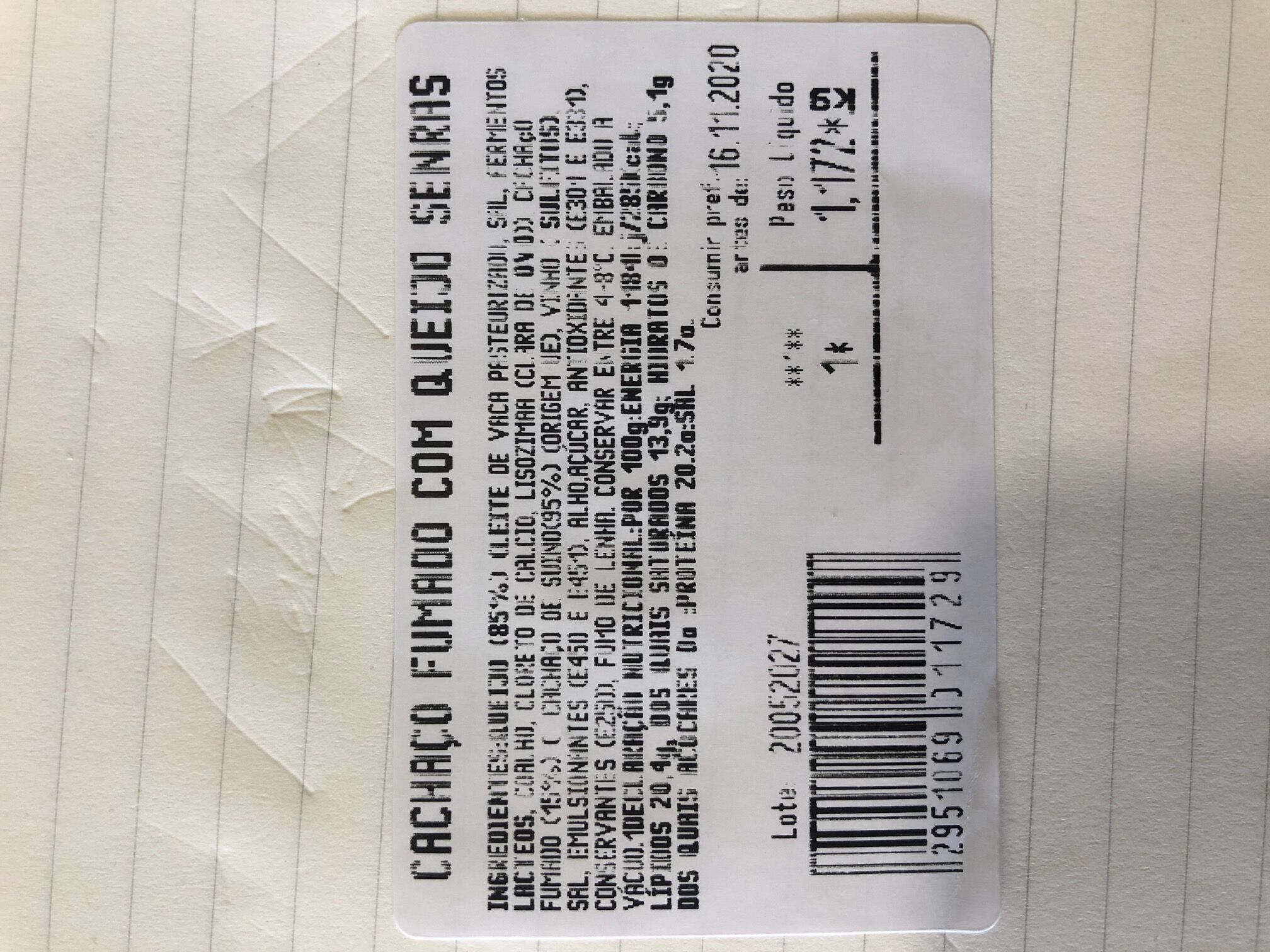 CACHA&Ccedil;O COM QUEIJO QUINTA DOS FUMEIROS KG image number 2