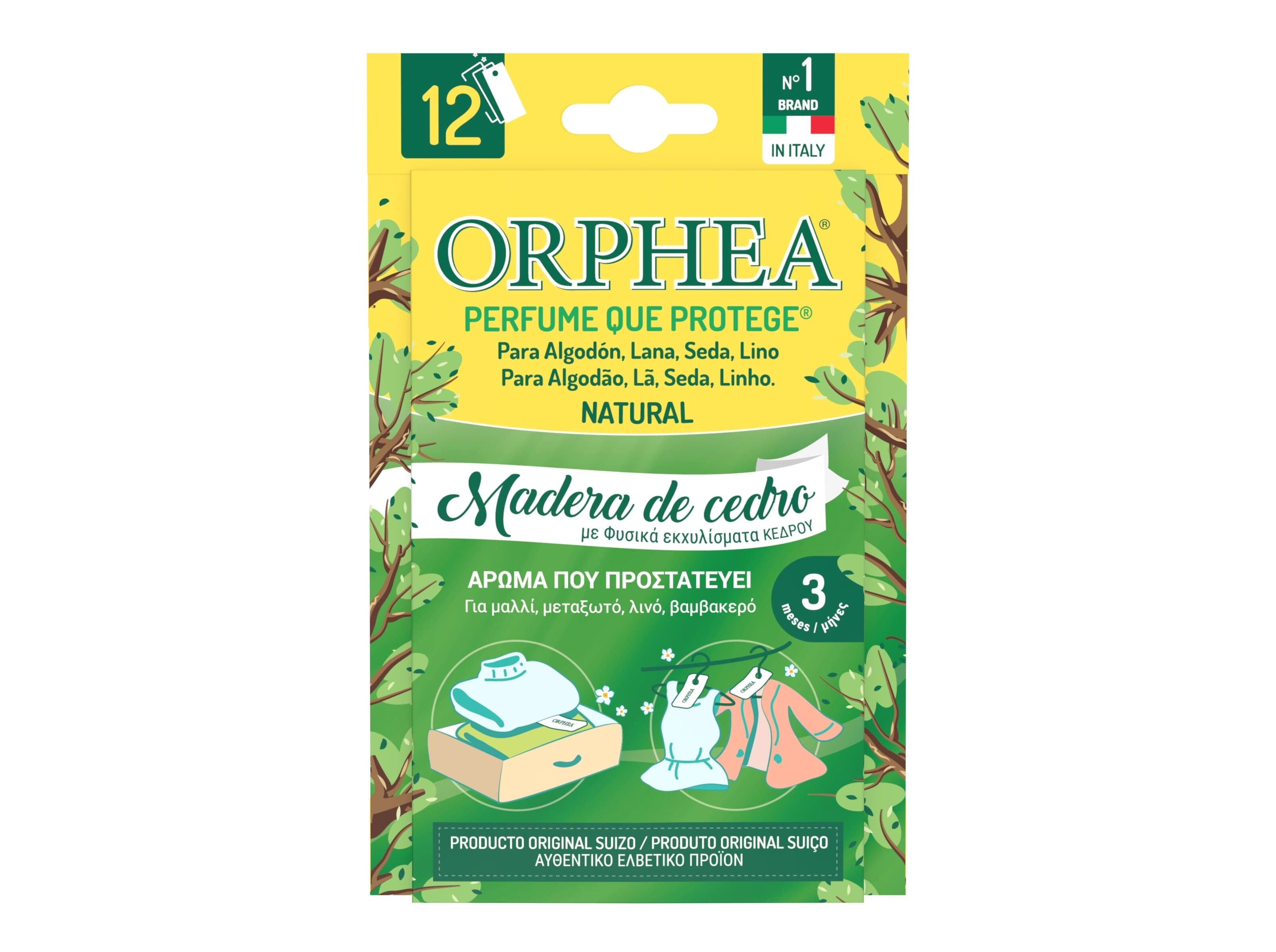 TIRAS ORPHEA PERFUMADA CEDRO 12UN image number 0