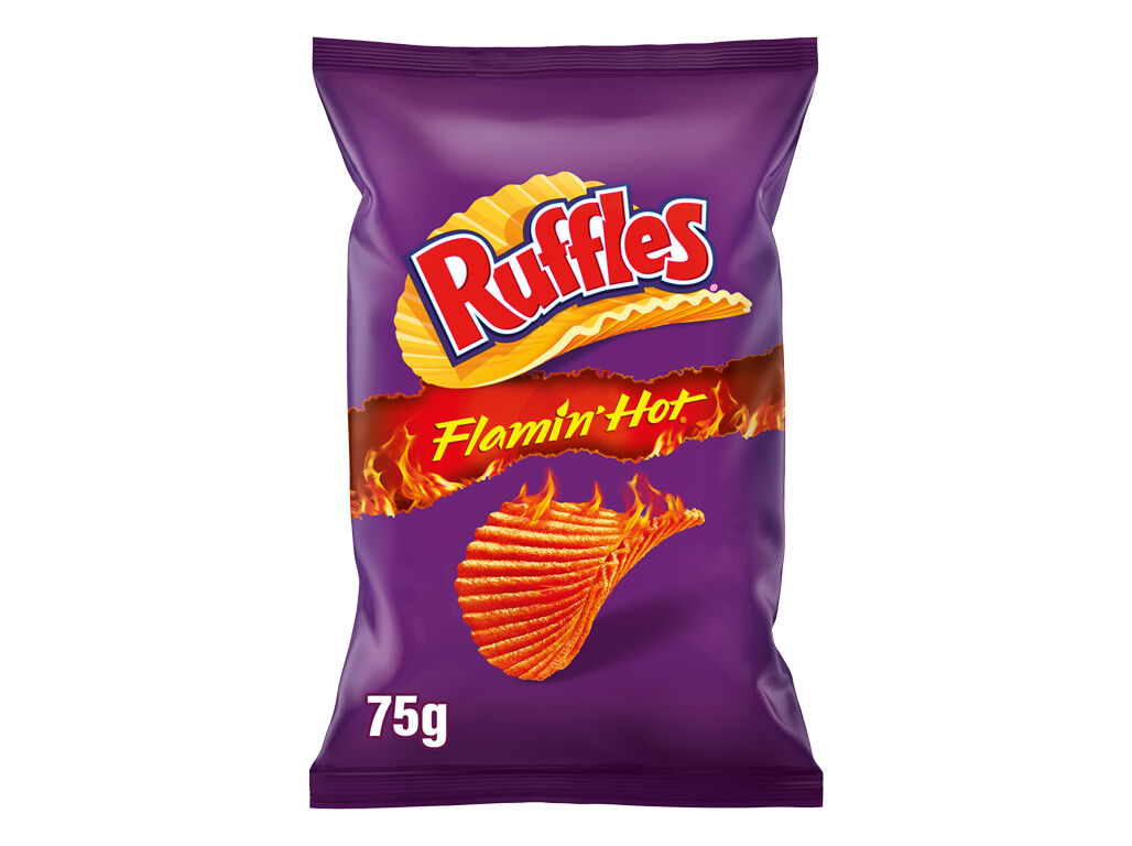 SNACK RUFFLES FLAMIN'HOT 75G image number 0
