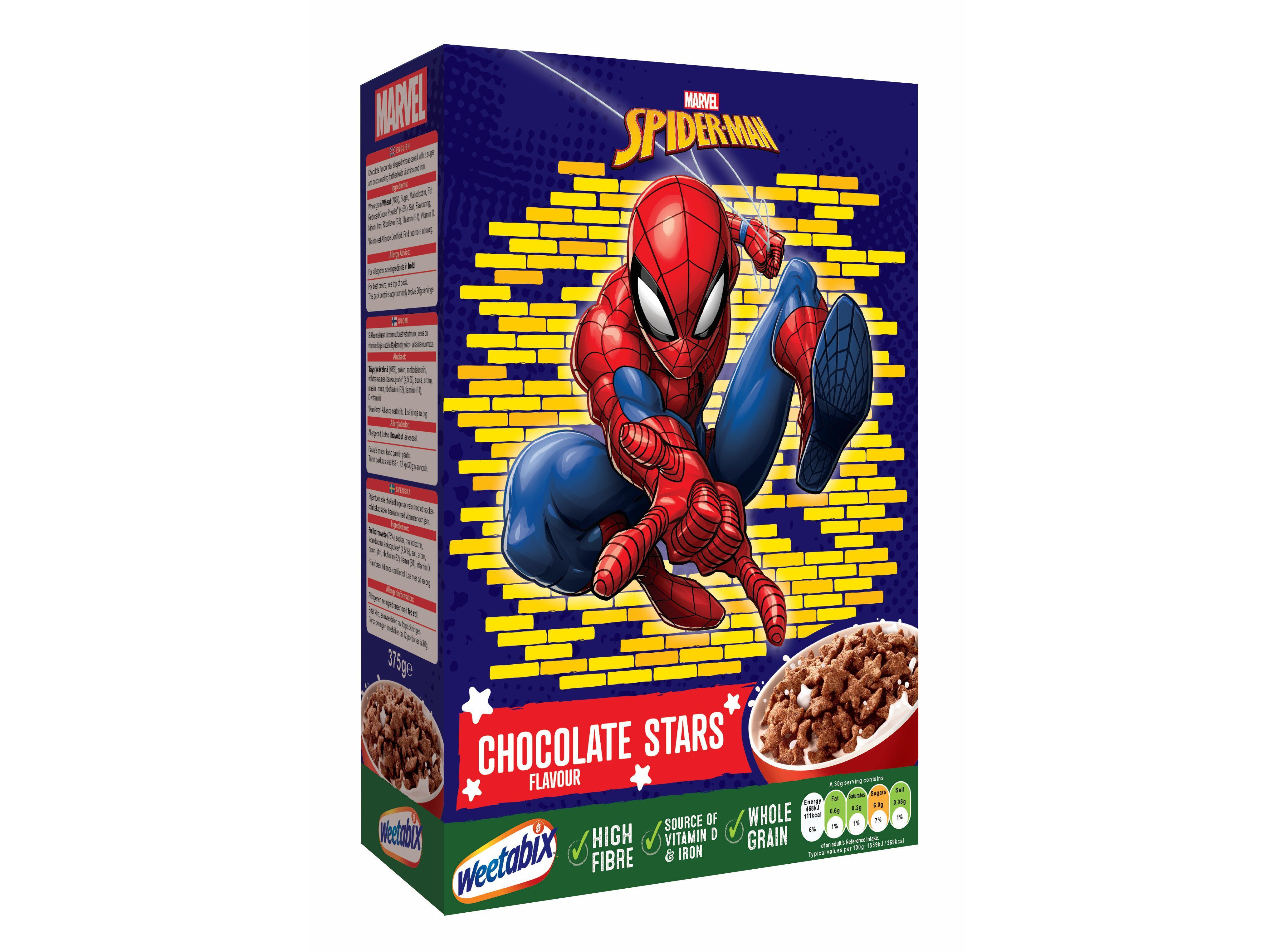 CEREAIS WEETABIX ESTRELAS CHOCOLATE MARVEL 375G image number 2