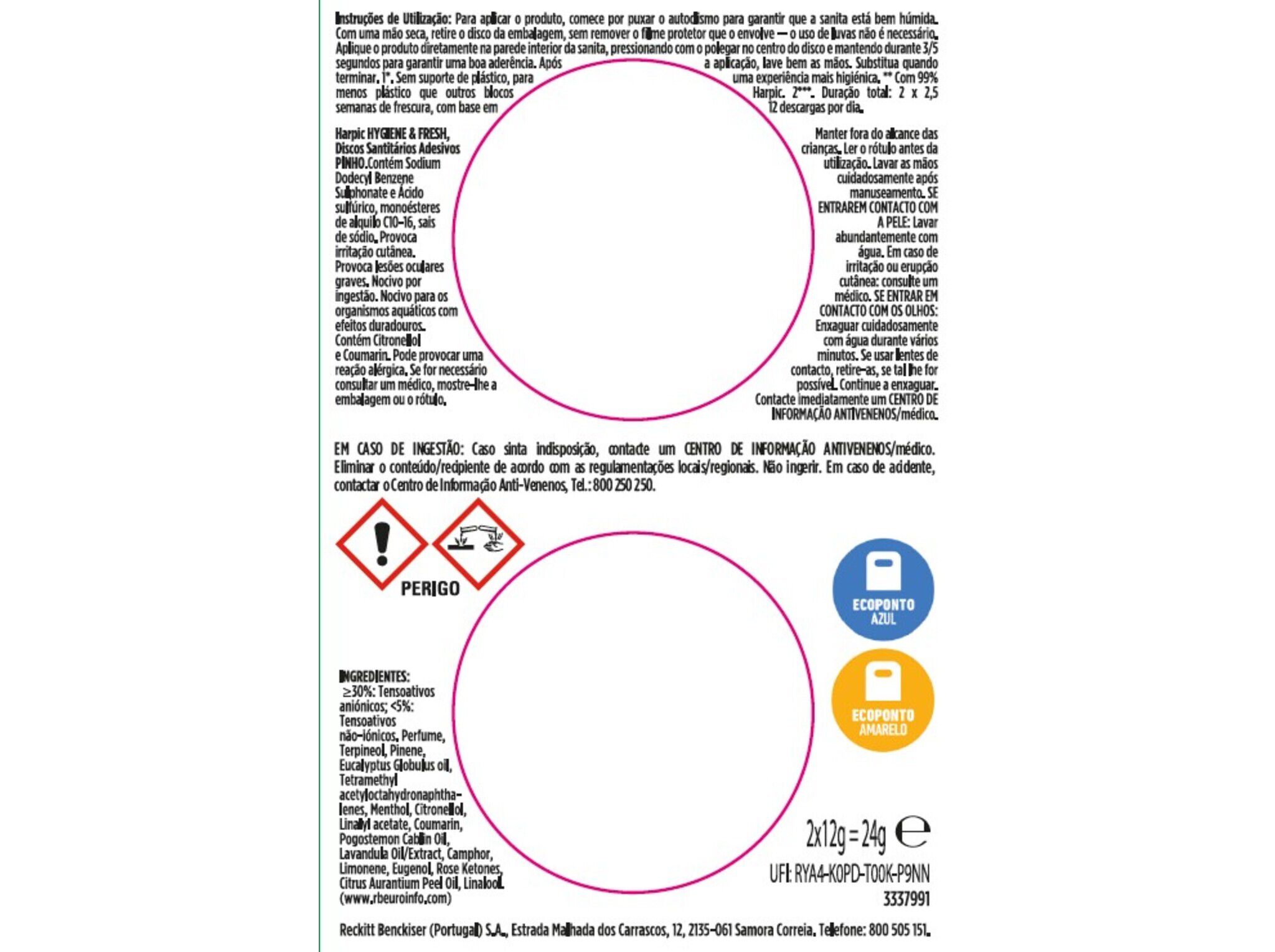 DISCO SANIT&Aacute;RIO HARPIC PINHO 2UN image number 1