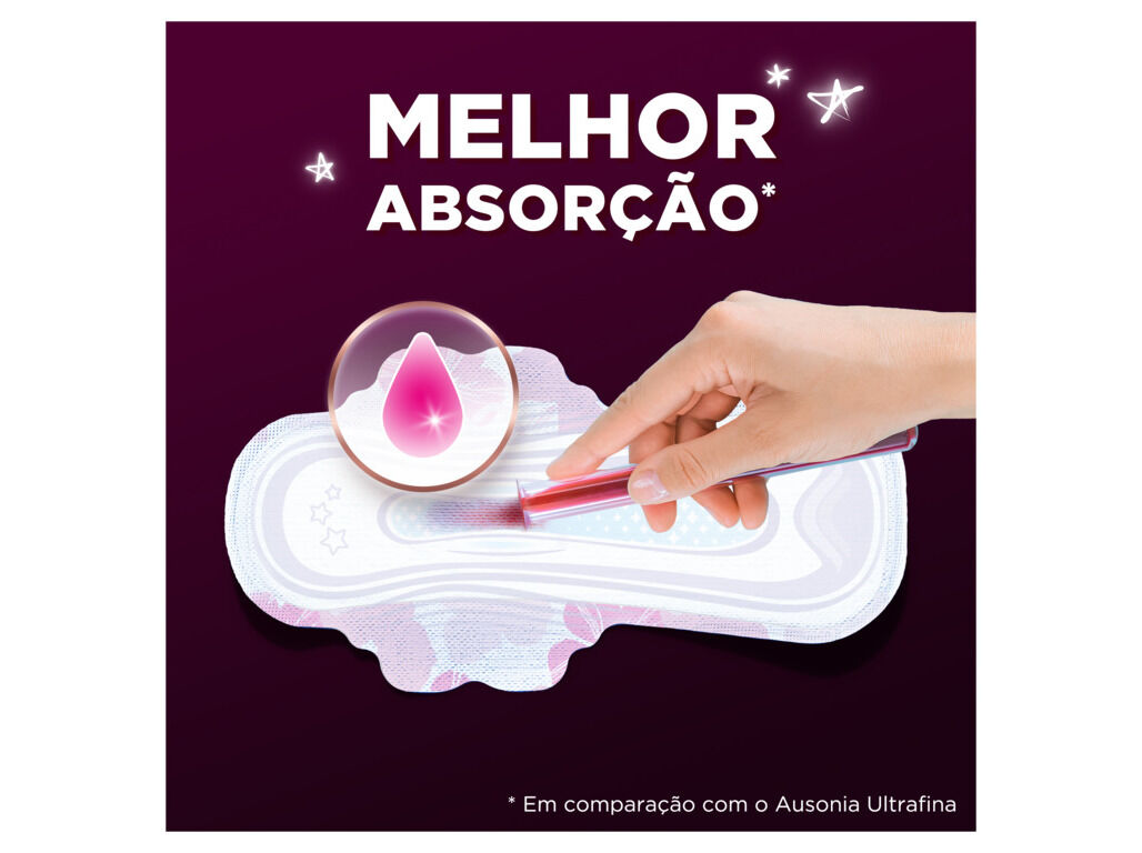 PENSOS HIGI&Eacute;NICOS ULTRAFINA PLUS NOITE AUSONIA 10 UN image number 3
