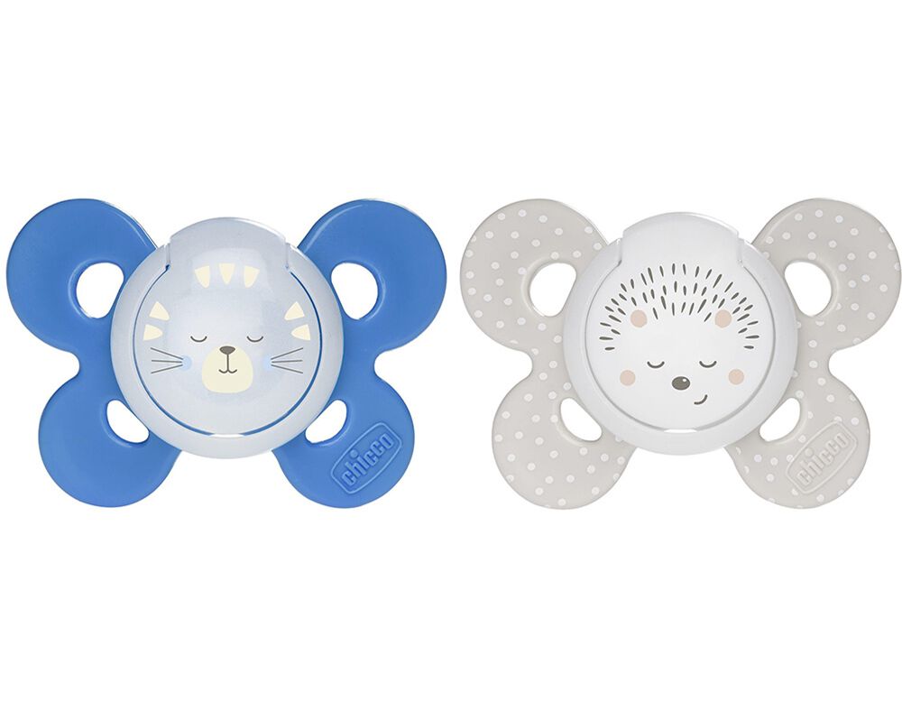 CHUPETA COMFORT CHICCO SILICONE AZUL 16-36MESES 2UN image number 0