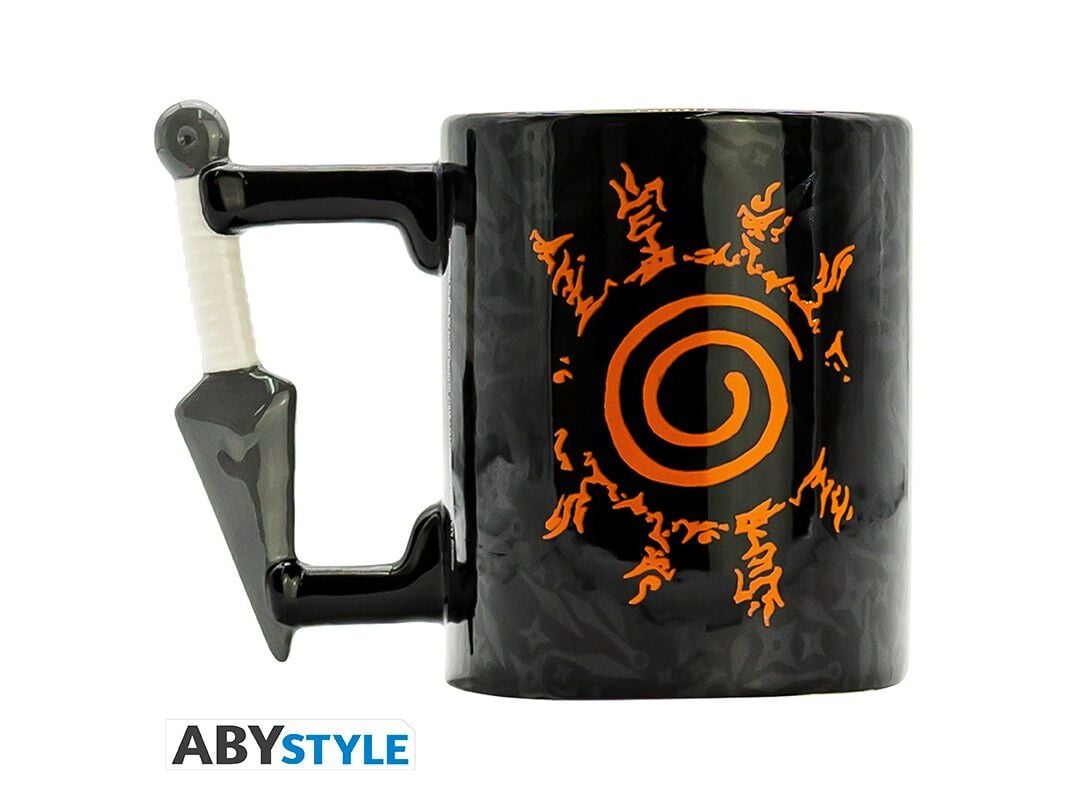 CANECA NARUTO 3D KUNAI KONOHA 460ML image number 1