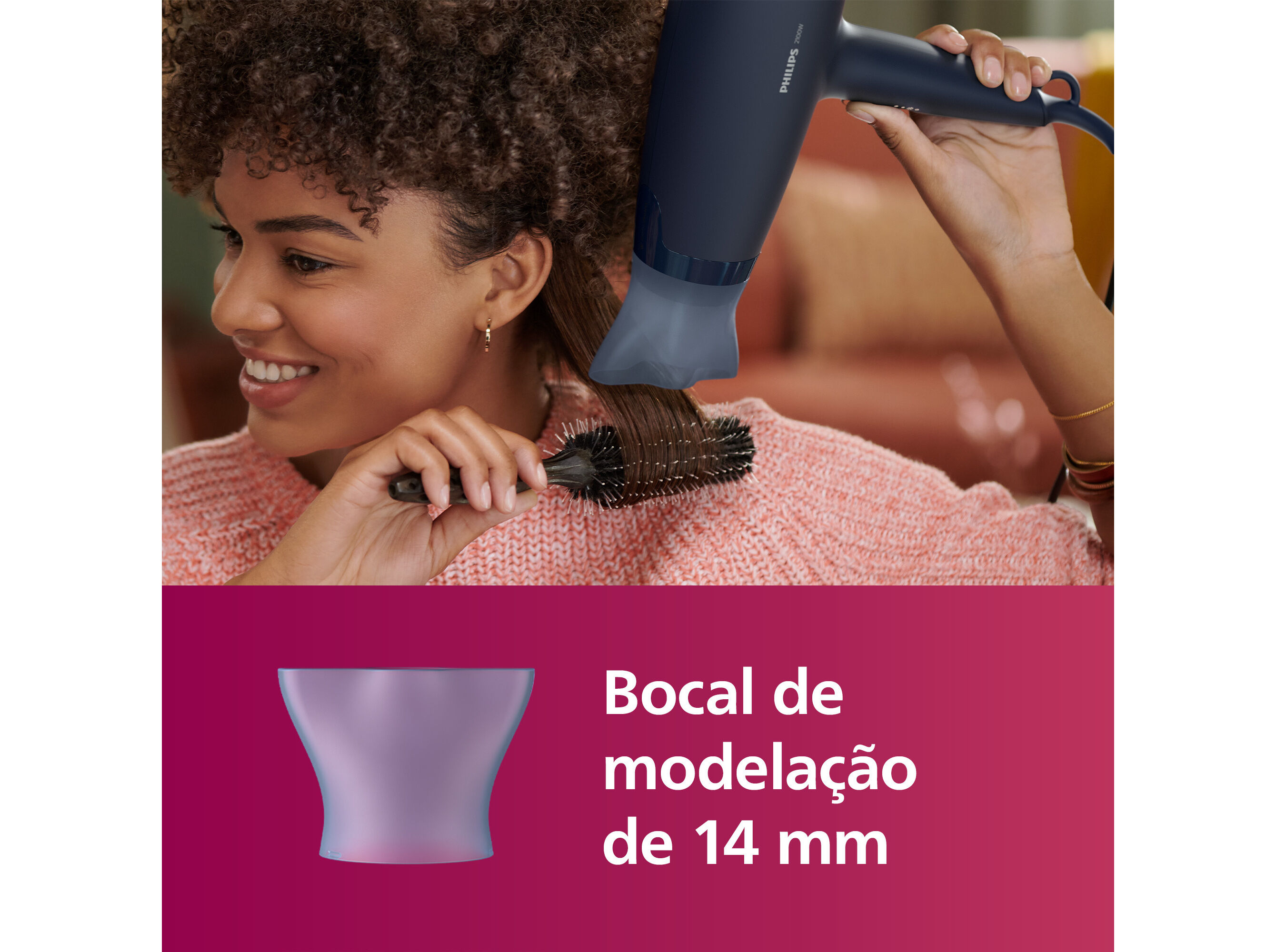 SECADOR DE CABELO PHILIPS BHD360/20 2200W image number 5
