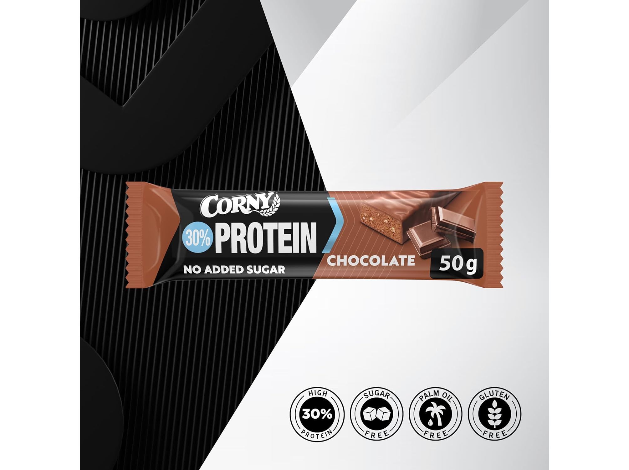 BARRA CORNY 30% PROTEINA CHOCOLATE 50G image number 1