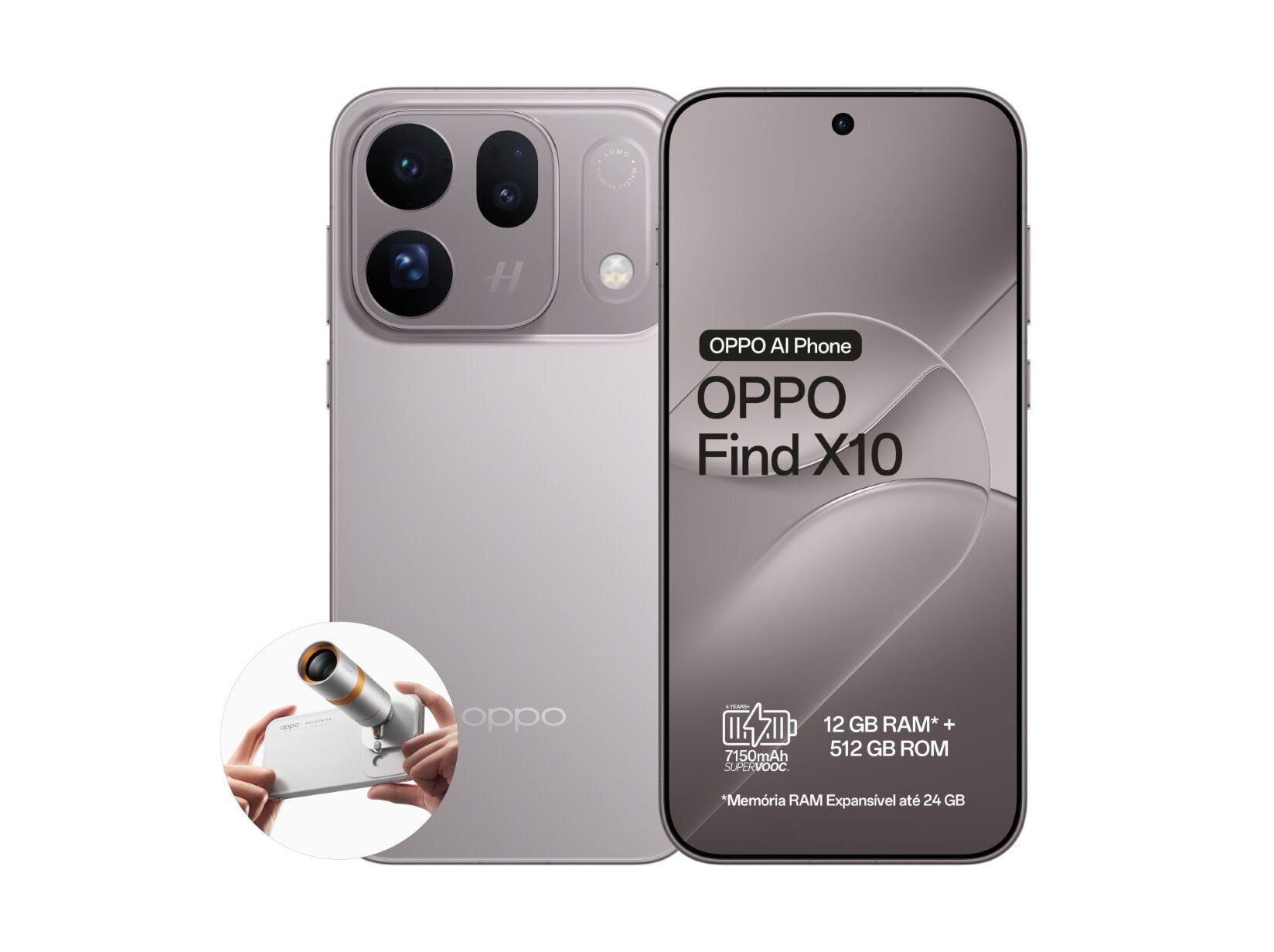SMARTPHONE OPPO FIND X10 12/512GB CINZA image number 0