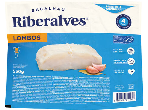 BACALHAU RIBERALVES LOMBOS 4 MESES CURA 550G image number 0