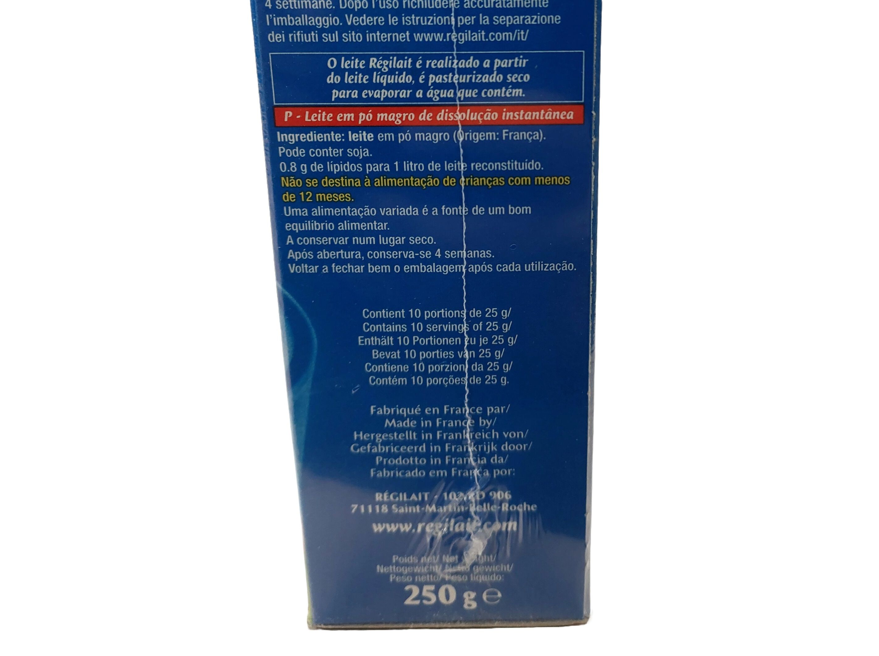 LEITE EM P&Oacute; R&Eacute;GILAIT MAGRO 250G image number 1