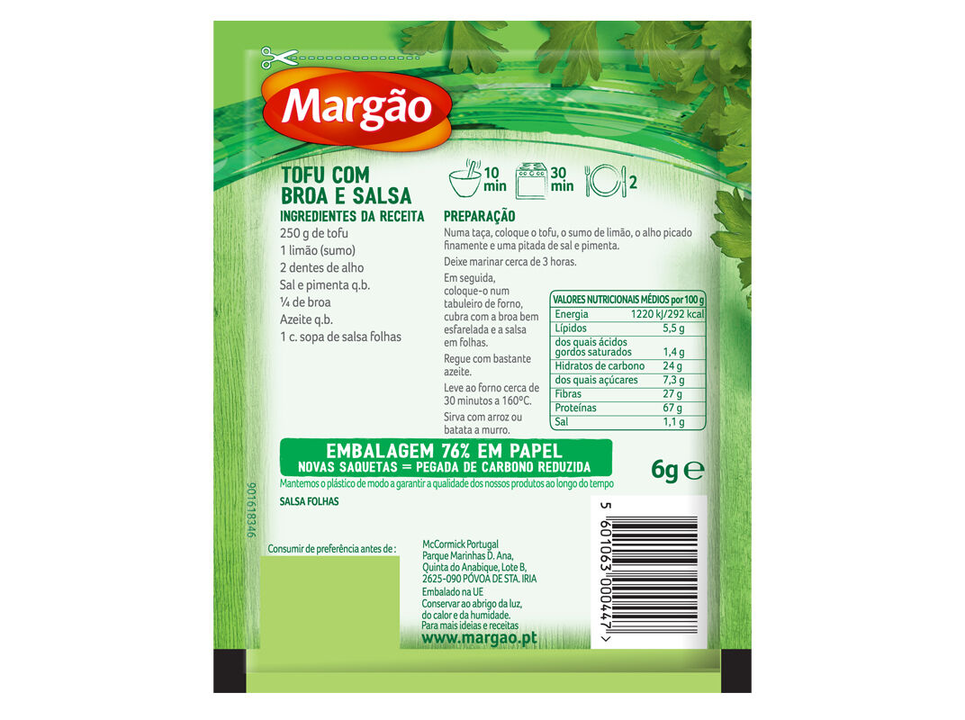 SALSA MARG&Atilde;O FOLHAS 6G image number 1