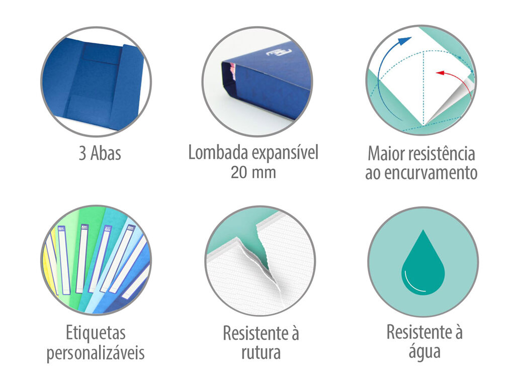 PASTA COM EL&Aacute;STICOS OXFORD TOPFILE PASTEL A4 CORES SORTIDAS image number 2