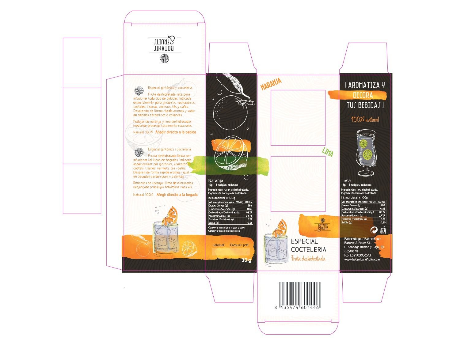 LARANJA E LIMA BOTANIC DESIDRATADA 30G image number 1