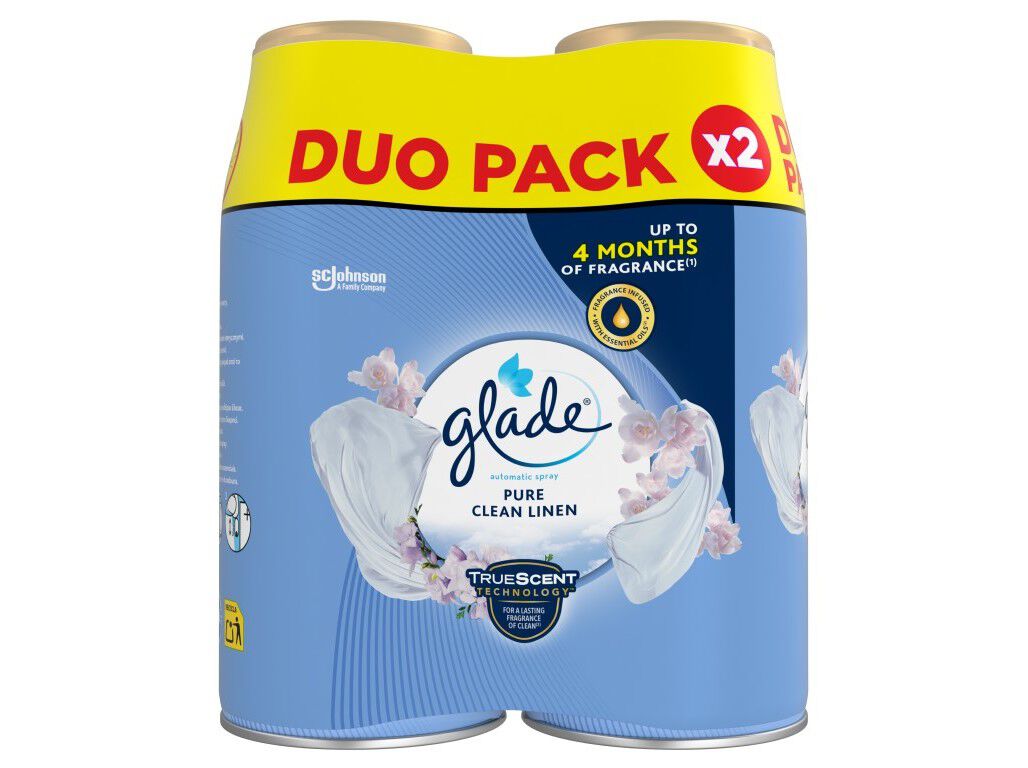 AMBIENTADOR GLADE AUTOM&Aacute;TICO RECARGA CLEAN LINEN 2X269ML image number 0