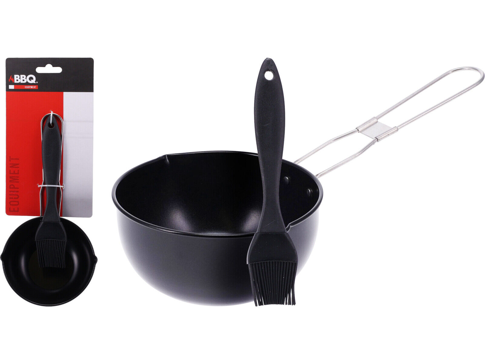 CONJUNTO DE TA&Ccedil;A + PINCEL BBQ &Oslash;11.5X6.3CM image number 0