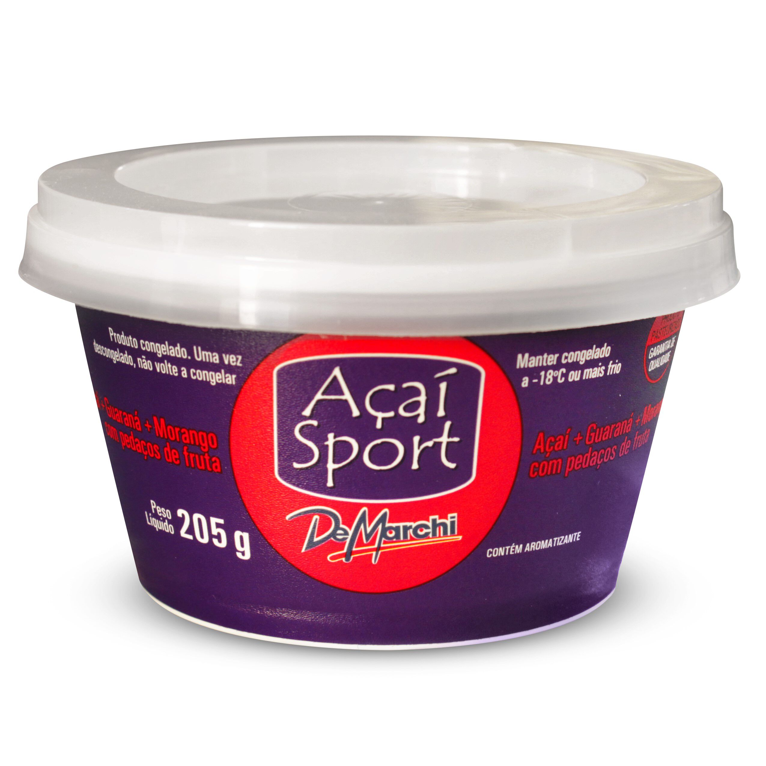 POLPA MARCHI DE FRUTA DE A&Ccedil;A&Iacute; SPORT MORANGO 205G