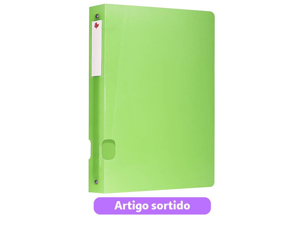 DOSSIER CAPA PL&Aacute;STICO AUCHAN 4 ARGOLAS 40MM CORES SORTIDAS image number 5