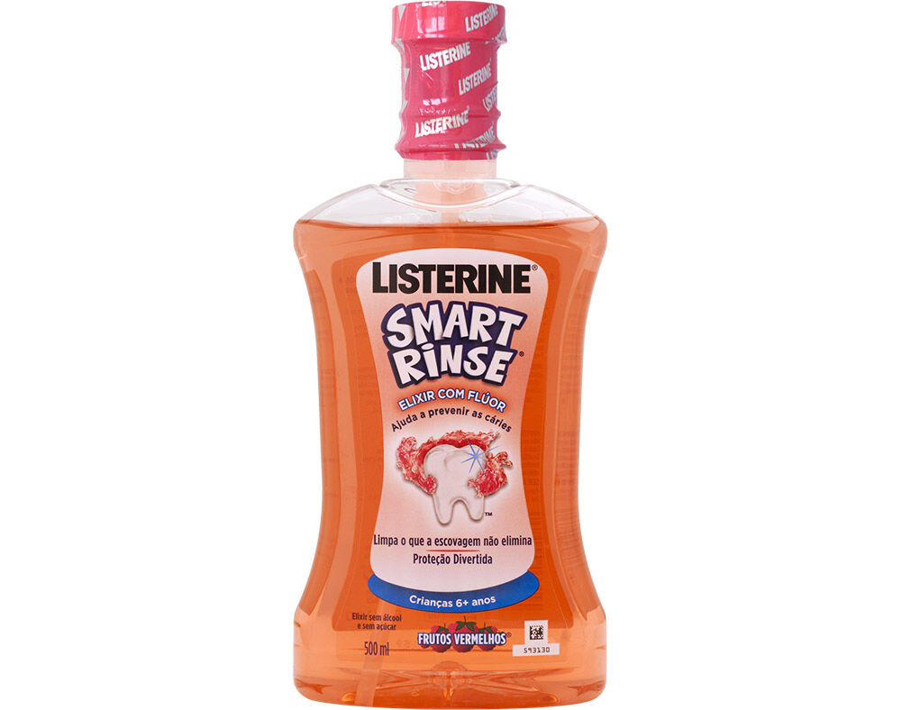 ELIXIR LISTERINE SMART FRUTOS VERMELHOS 500ML