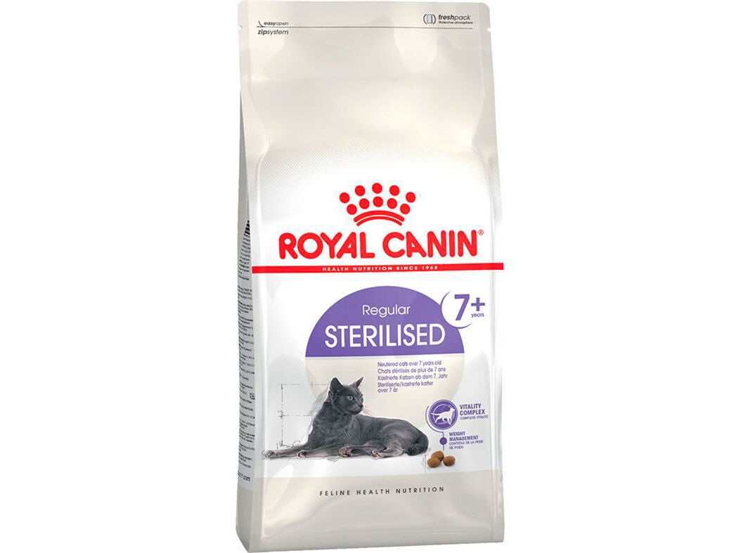 RA&Ccedil;&Atilde;O GATO ROYAL CANIN ESTERILIZADO +7 ANOS 400G