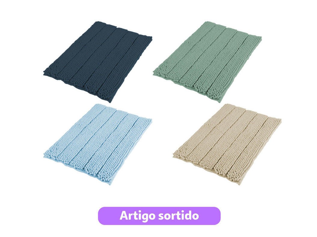 TAPETE CHENILLE ACTUEL 50X80CM CORES SORTIDAS