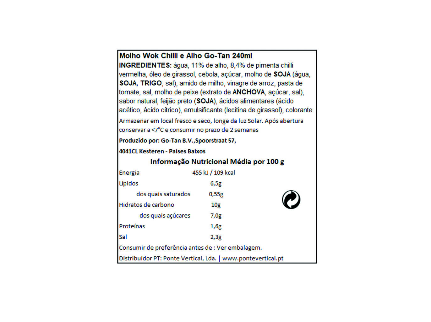 MOLHOS GO TAN CHILI E ALHO 240ML image number 1