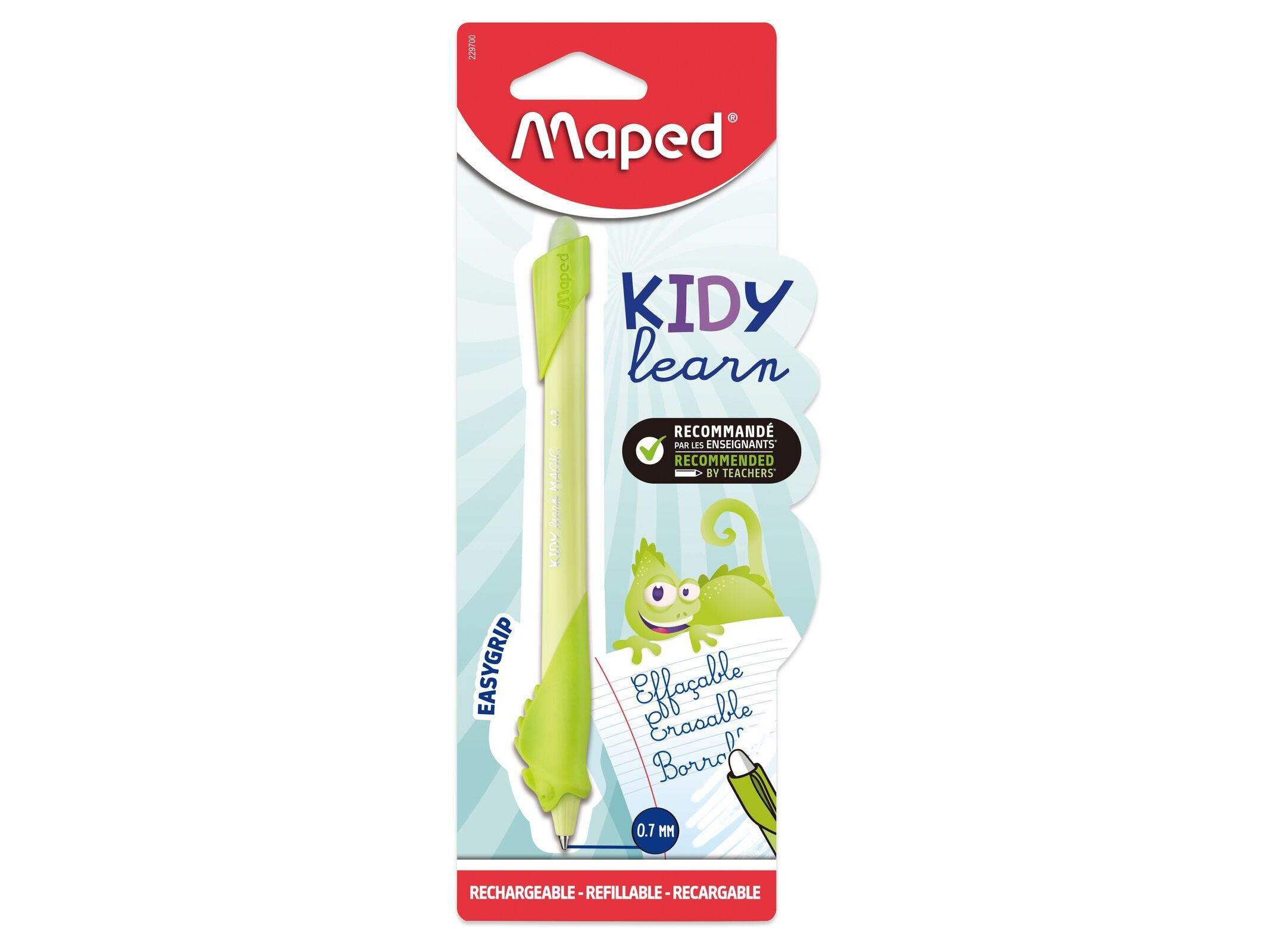 CANETA APAG&Aacute;VEL MAPED KIDY LEARN CAMALE&Atilde;O AZUL image number 0