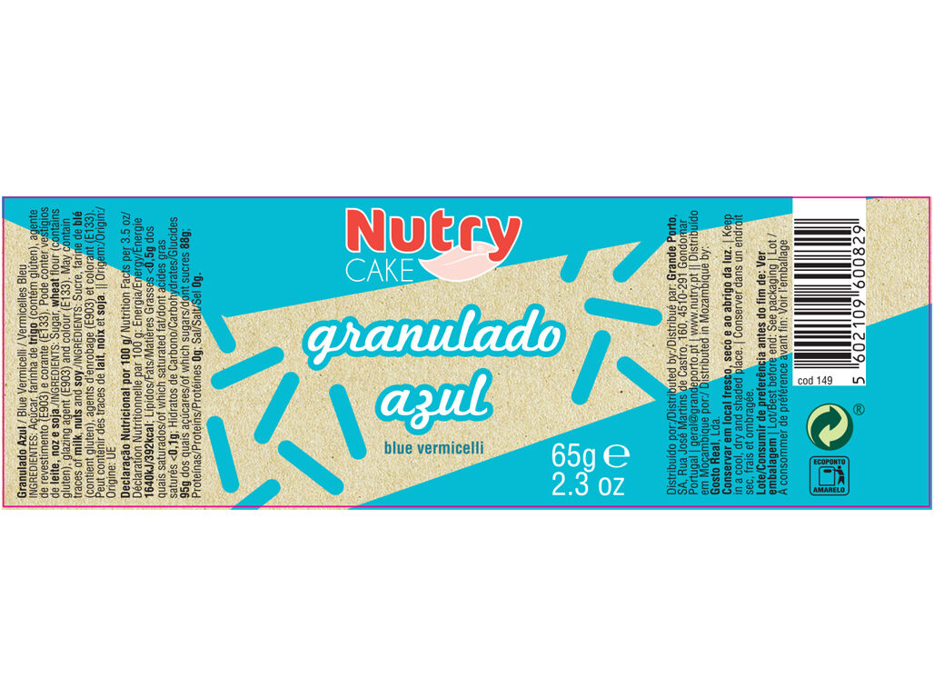 GRANULADO NUTRY AZUL 65 G image number 1