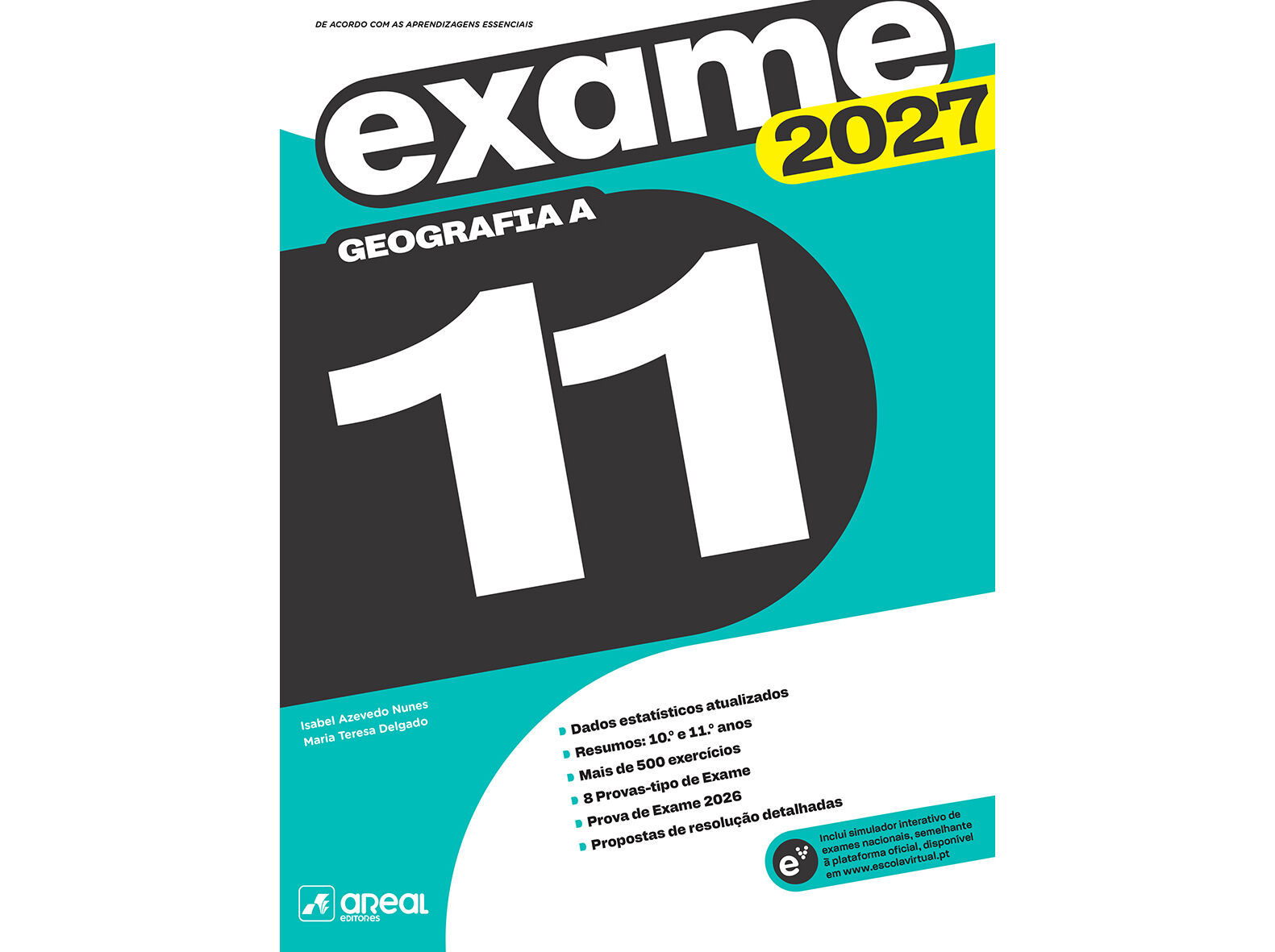 Areal Editora Preparar o Exame Nacional 2027 - Geografia A - 10.º e 11.º Anos, Variante única
