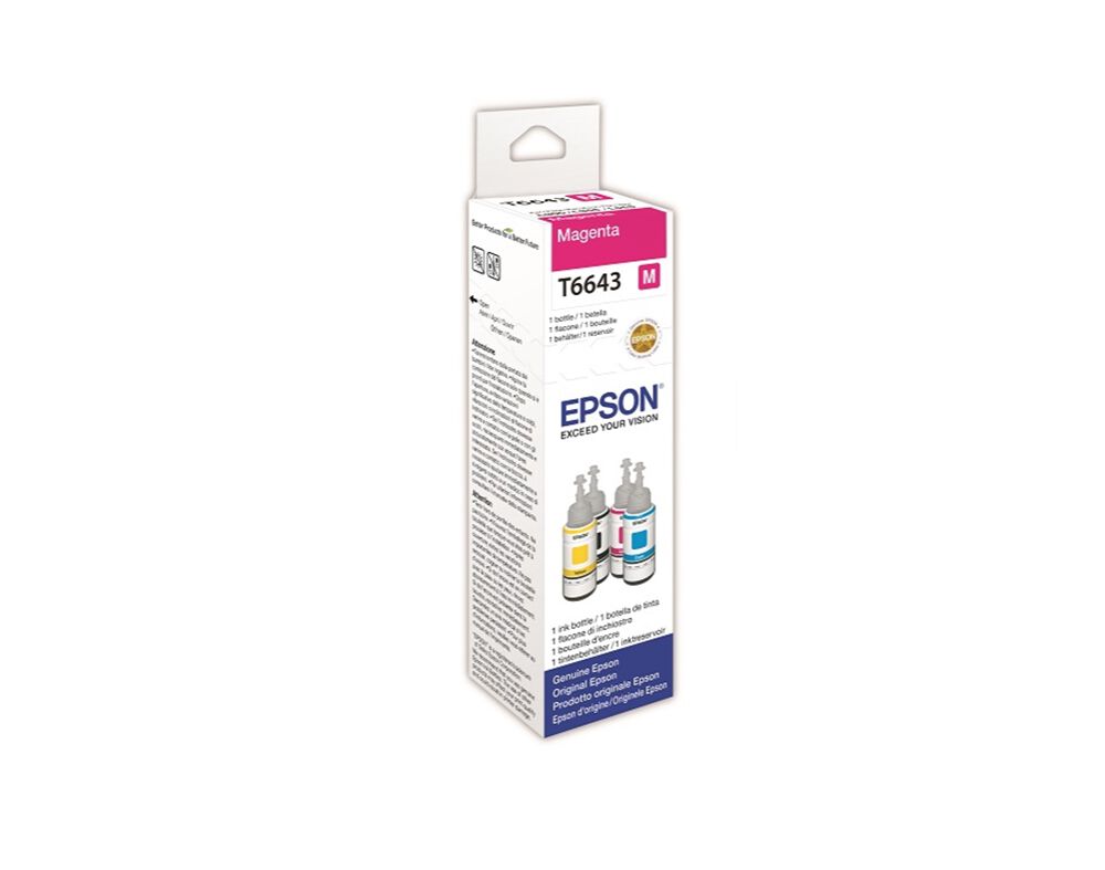 TINTEIRO EPSON T6643 MAGENTA 70ML image number 0