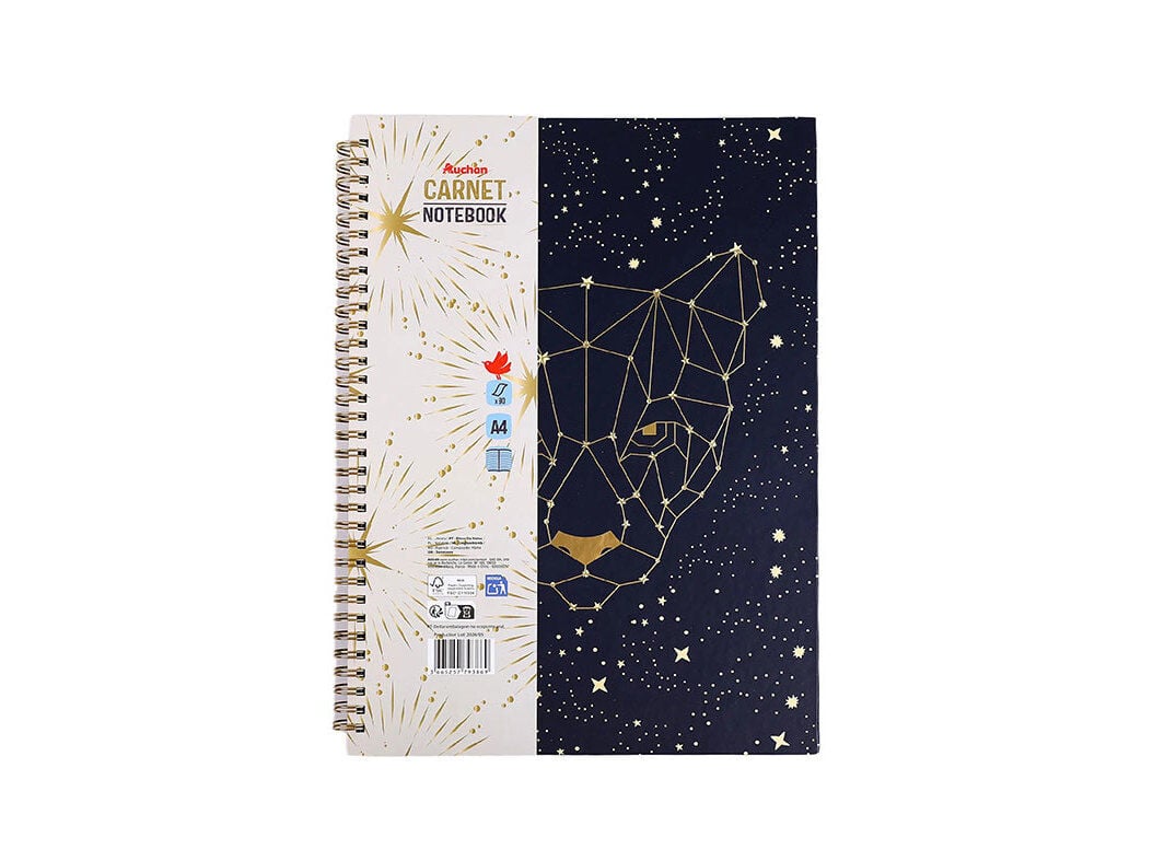 BLOCO NOTAS A4 AUCHAN 80F MYSTIC TRAVEL