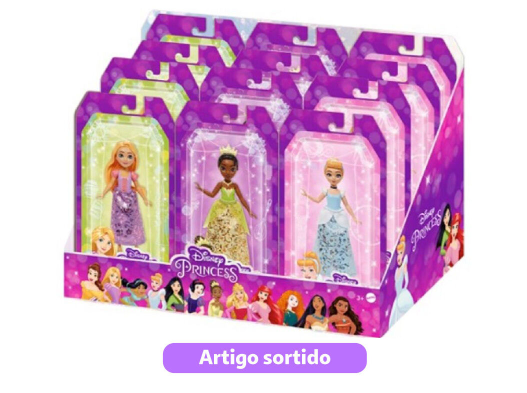 BONECA MINI DISNEY PRINCESAS MODELOS SORTIDOS
