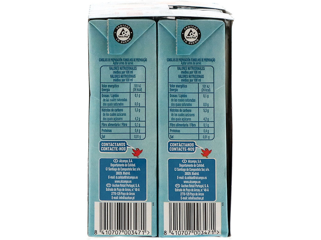 N&Eacute;CTAR AUCHAN LARANJA LIGHT 6X200ML image number 1