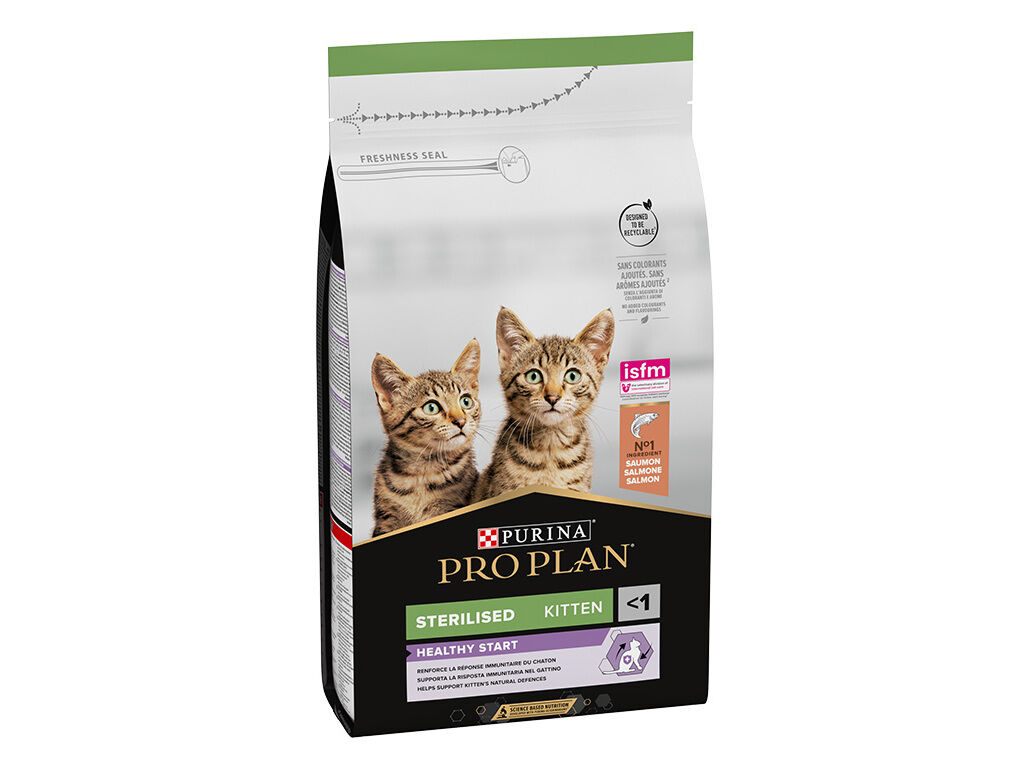 RA&Ccedil;&Atilde;O GATINHOS PRO PLAN ESTERILIZADO SALM&Atilde;O 1.5KG image number 1