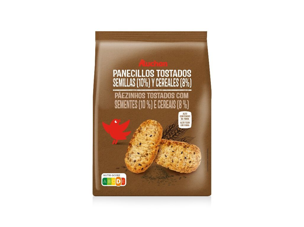 P&Atilde;EZINHOS AUCHAN TORRADO SEMENTES CEREAIS 200G image number 0