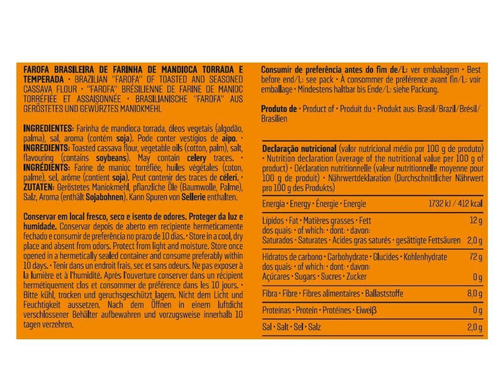 FAROFA FERBAR SABOR A PICANHA 250G image number 1