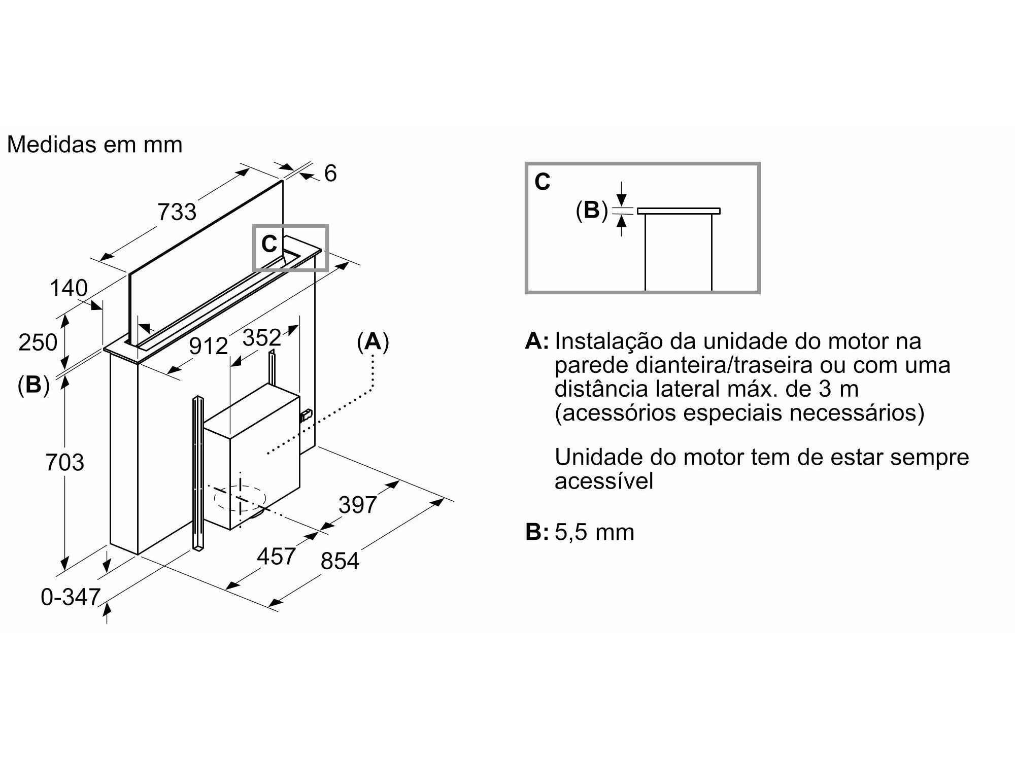 EXAUSTOR ENCASTRE SIEMENS LD98WMM60 A 456M3/H 90CM image number 12