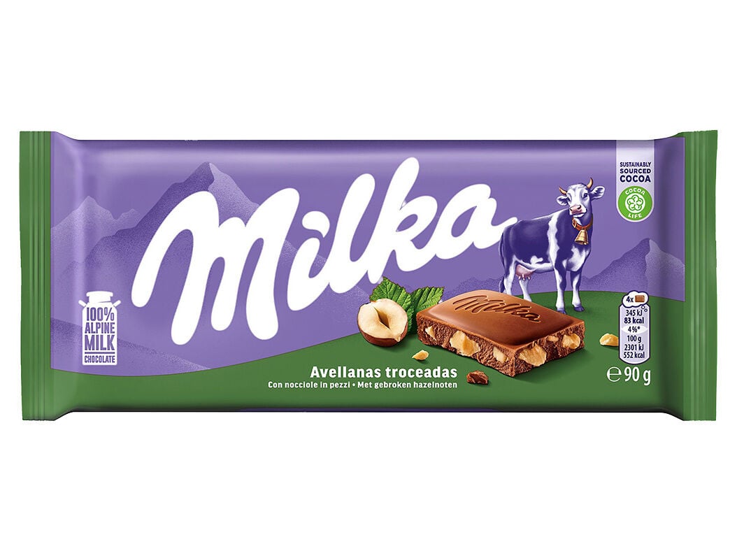 CHOCOLATE MILKA AVEL&Atilde;S 90 G image number 0