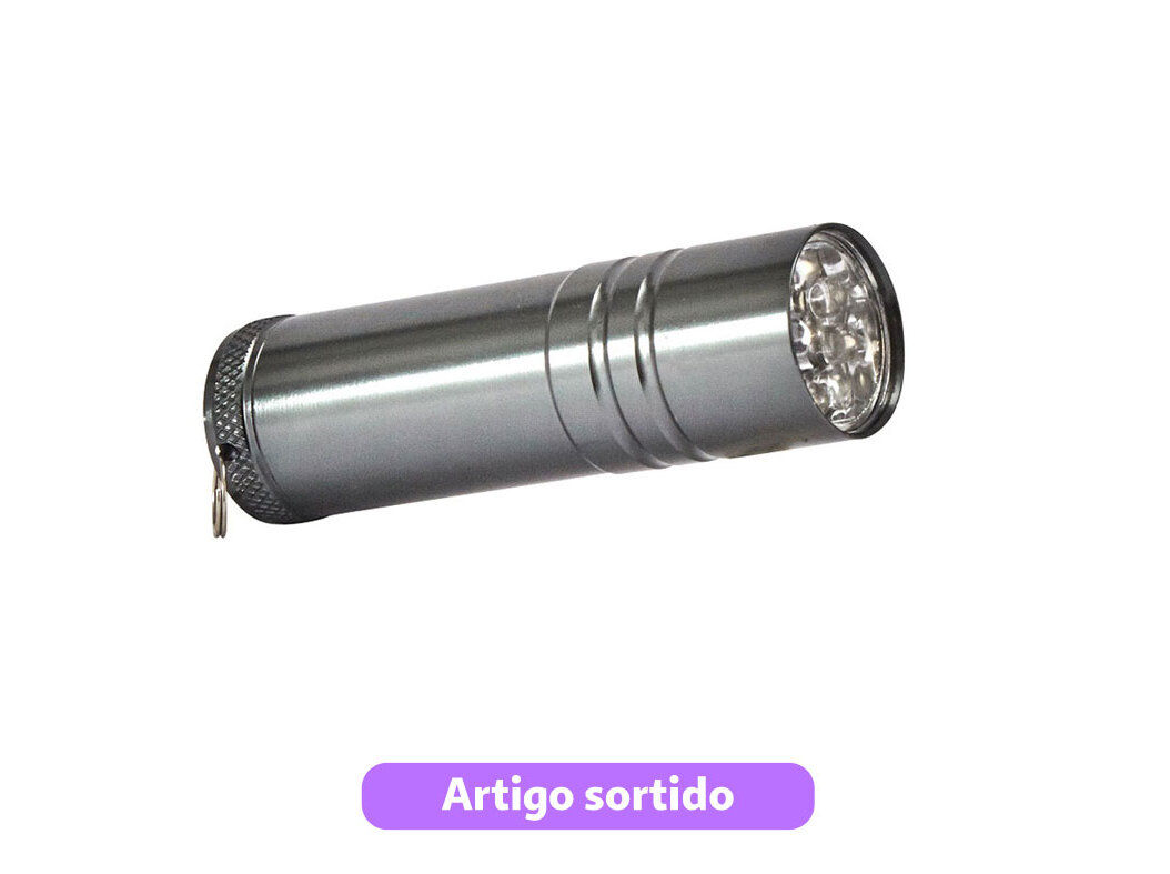 LANTERNA LED AUCHAN ESSENCIAL CORES SORTIDAS