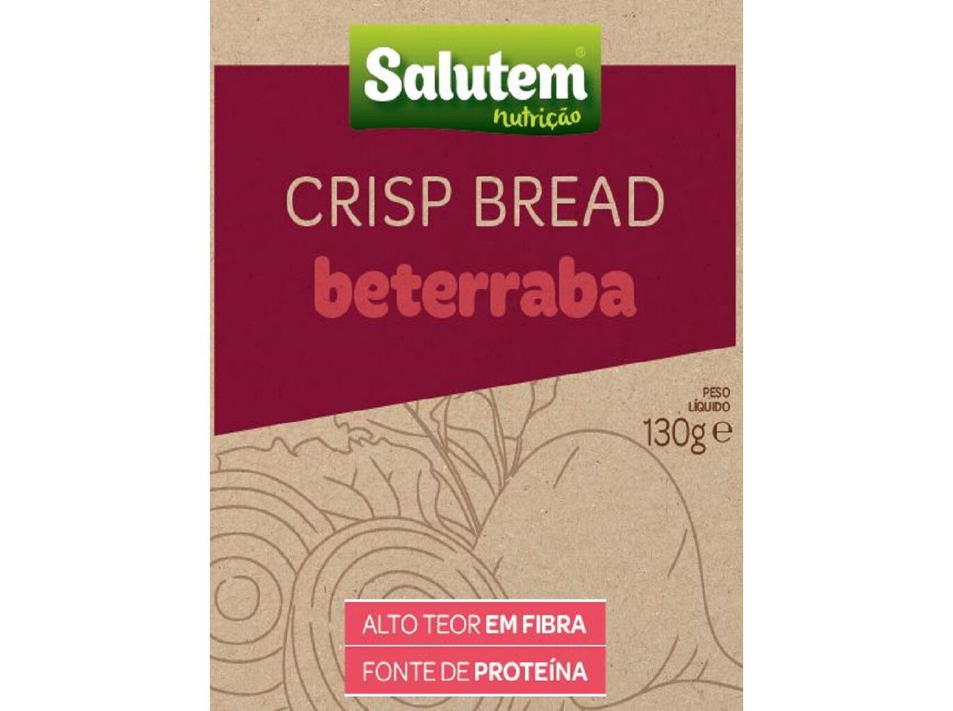 TOSTAS SALUTEM CRISP BREAD BETERRABA 130G image number 1