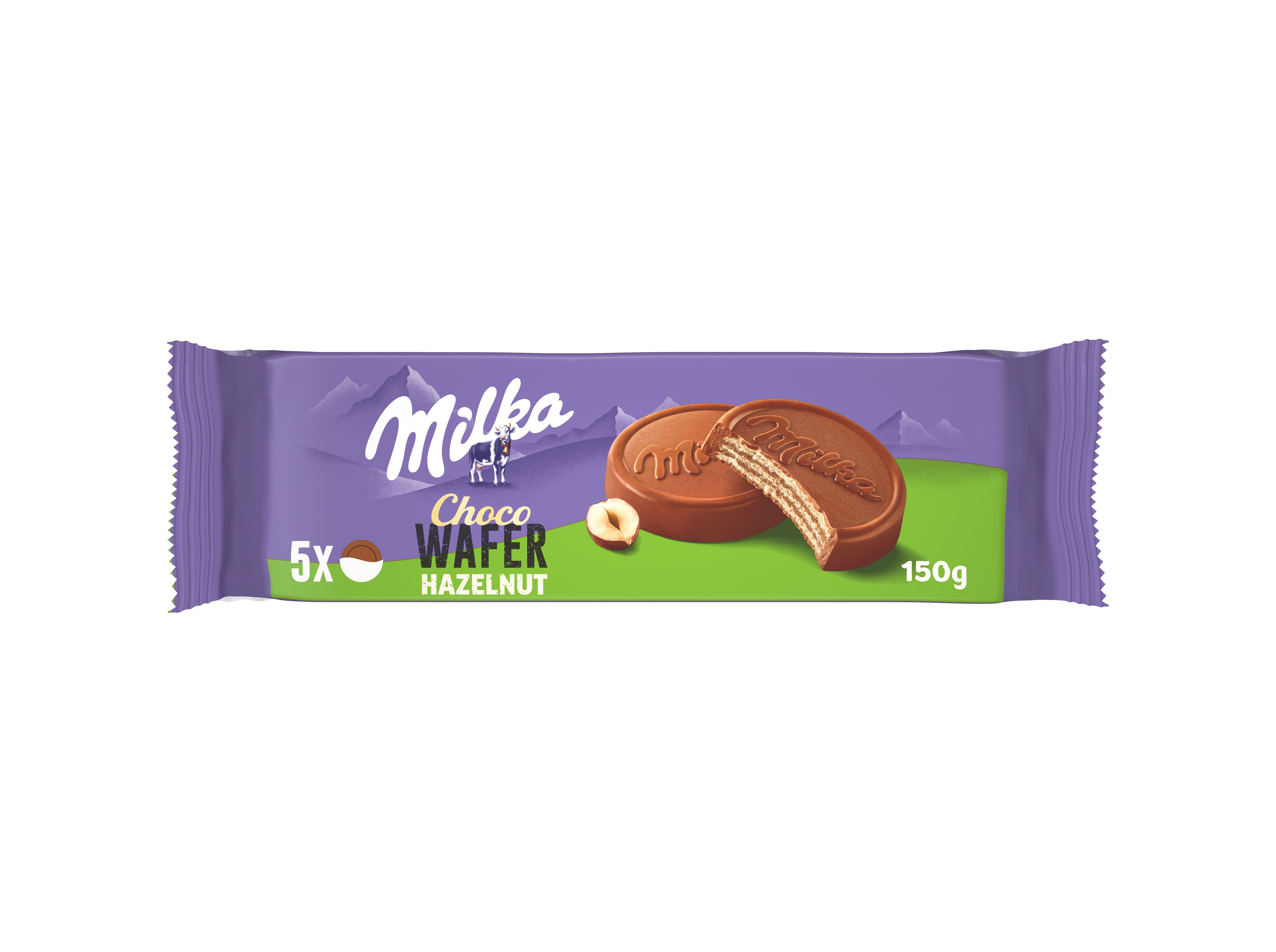 BOLACHA WAFER MILKA CHOCO AVEL&Atilde; 150G image number 0