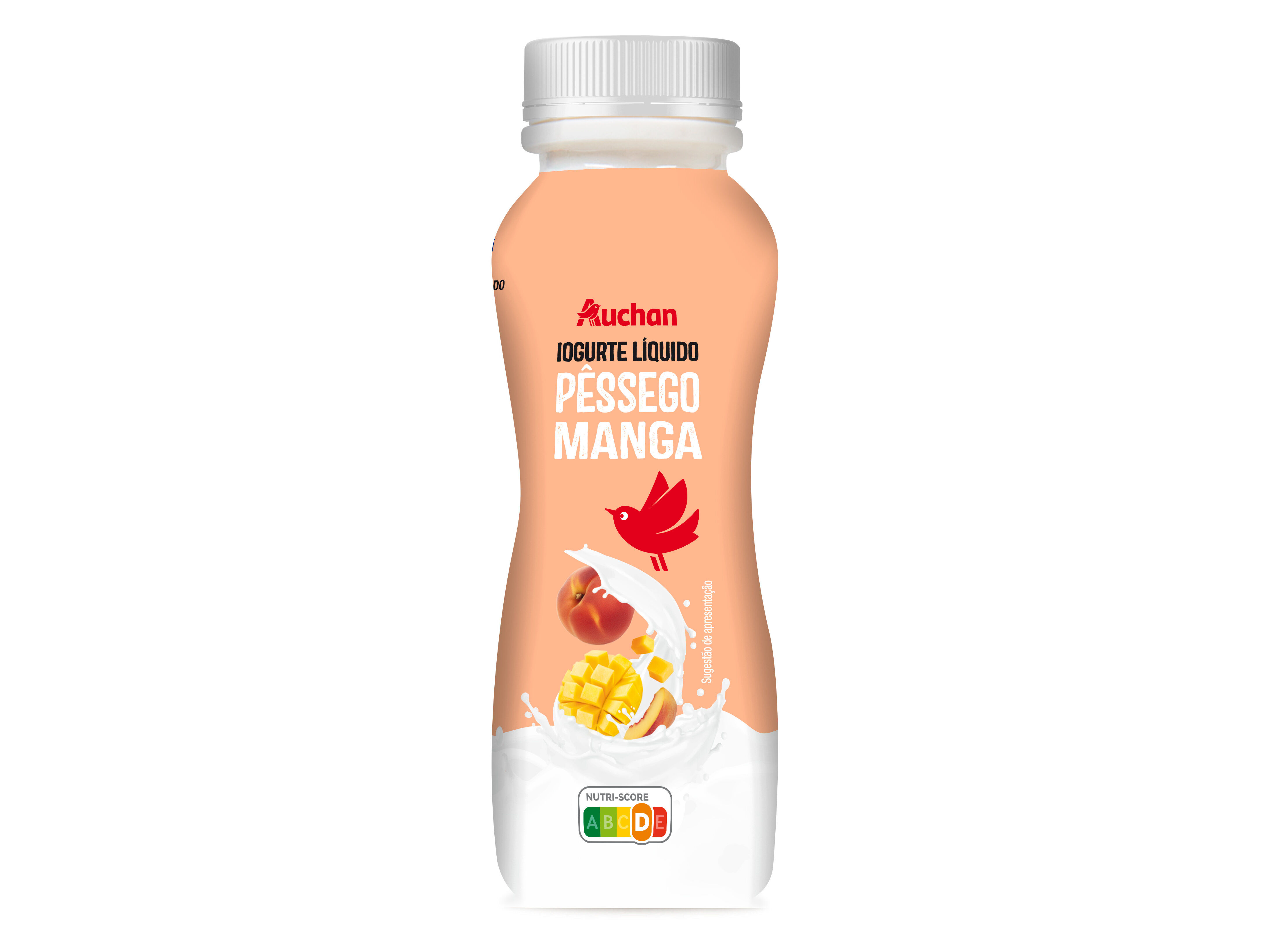 IOGURTE LIQUIDO AUCHAN P&Ecirc;SSEGO E MANGA 160G image number 0