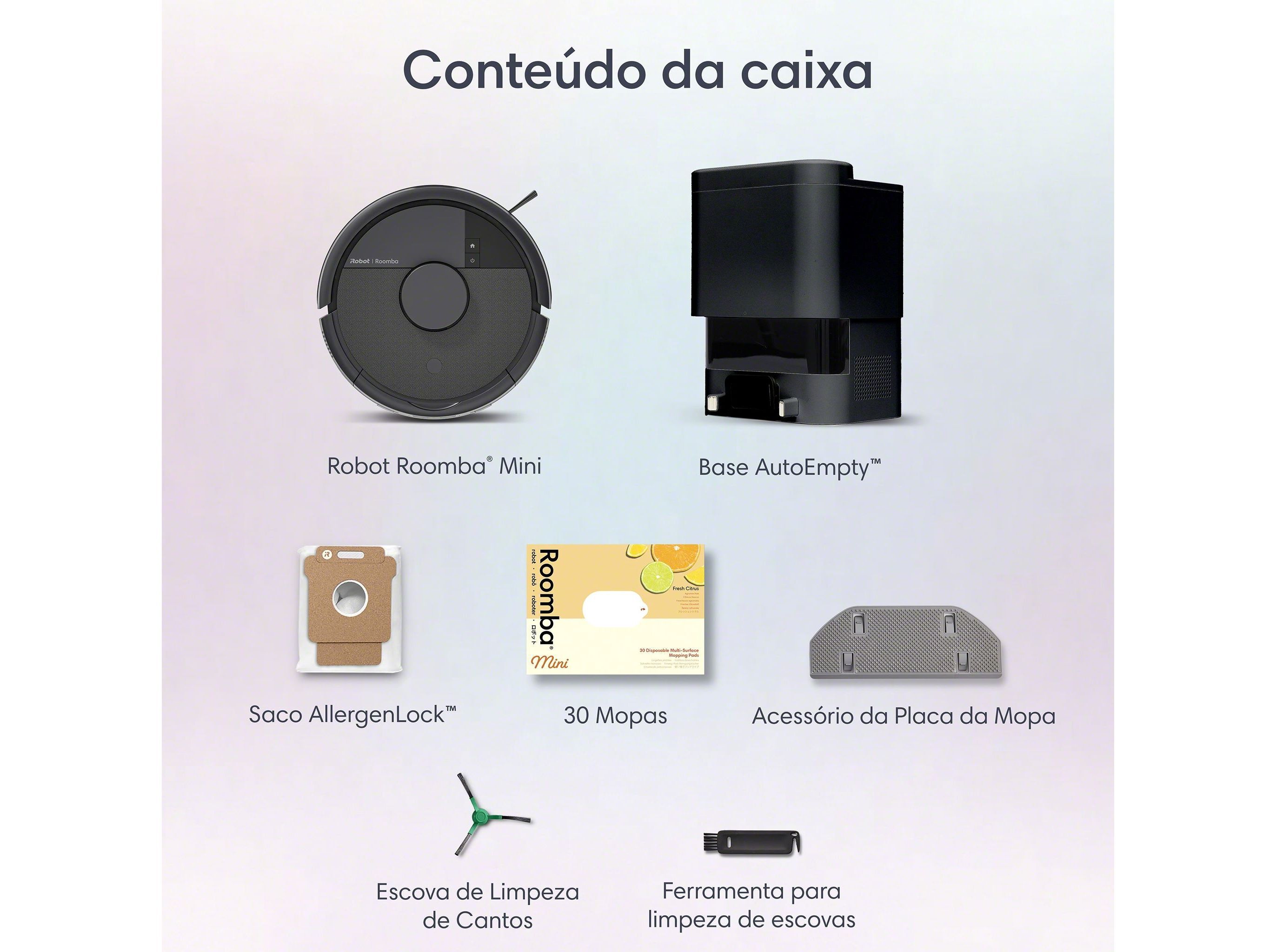 ASPIRADOR ROBOT IROBOT IRF155040 ROOMBA PRETO MINI image number 3