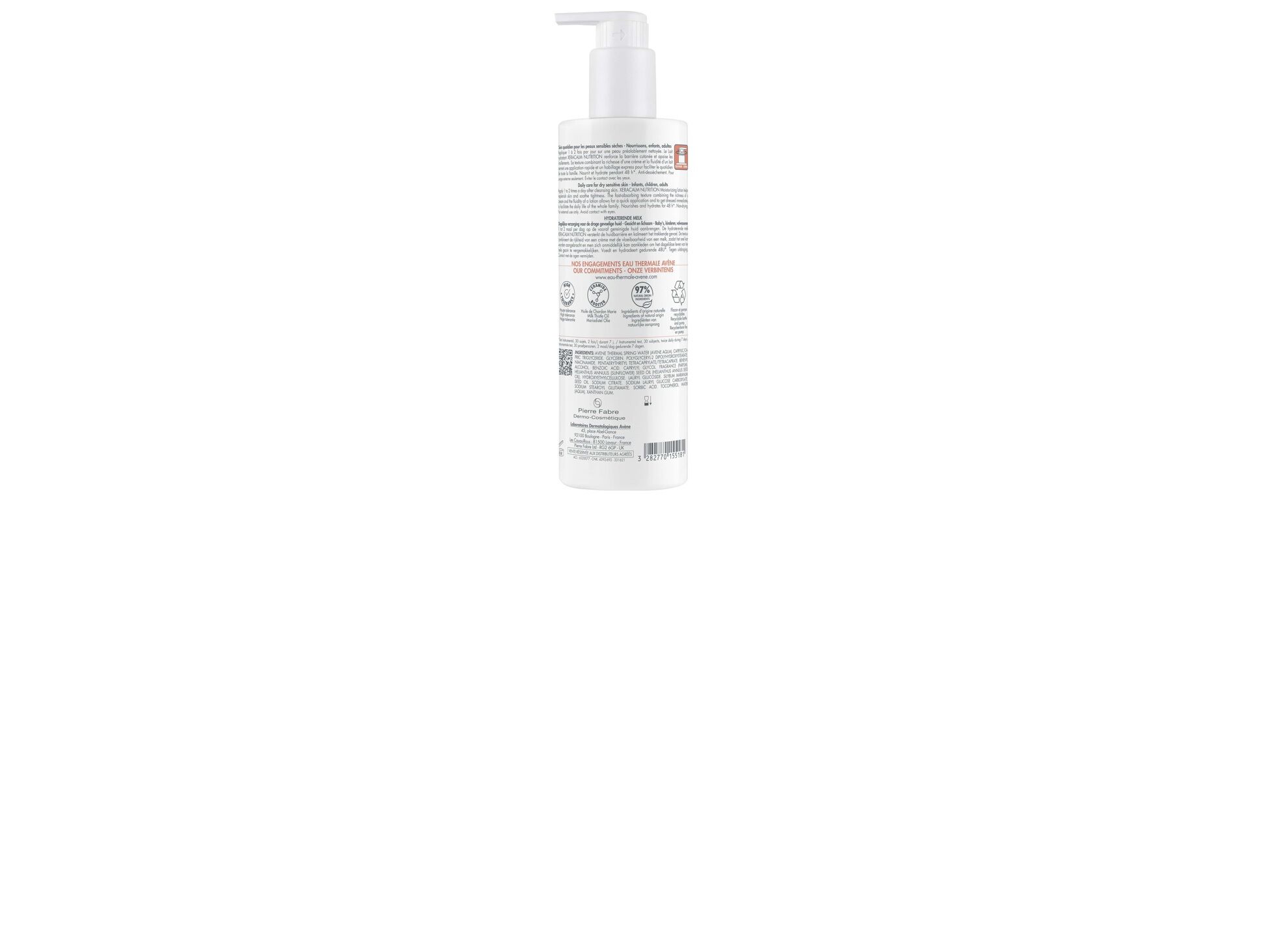 LEITE HIDRATANTE AVENE XERACALM NUTRITION 400ML image number 1